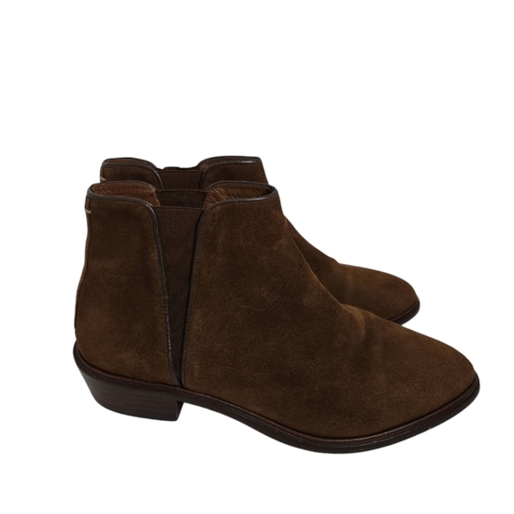 Massimo Dutti Brown Suede Booties Size 39 - Picture 3 of 6
